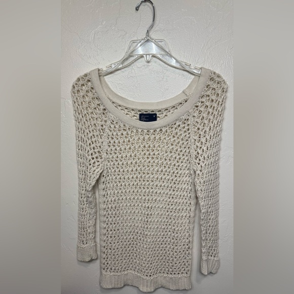 American Eagle Outfitters Sweaters - American Eagle Outfitters Open-Knit Cream Sweater